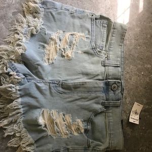 Women’s express high rise  jean shorts size 10